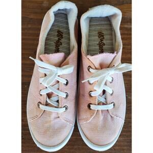 US Sports Pink Corduroy Casual Slip-on Sneakers Women's Size 6.5